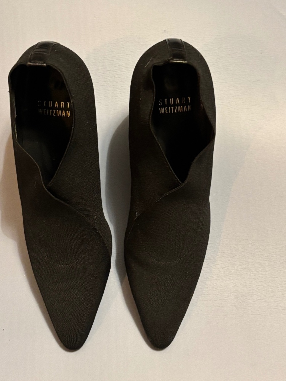 Stuart Weitzman Women’s Black Micro Stretch  Shoes 6 1/2 M